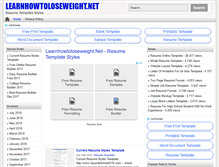 Tablet Screenshot of learnhowtoloseweight.net